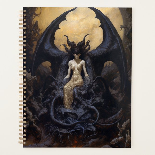 Agenda Demonstra Fantasia Gótico Arte Gótica (Frente)