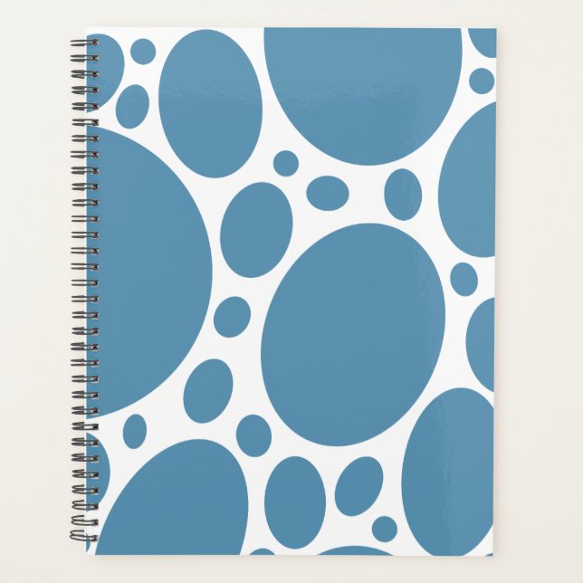 Agenda Denim Bule Bubbles (Frente)