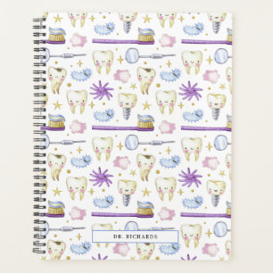 Agenda Dente de Aquarela Dentista Dental Hygienist