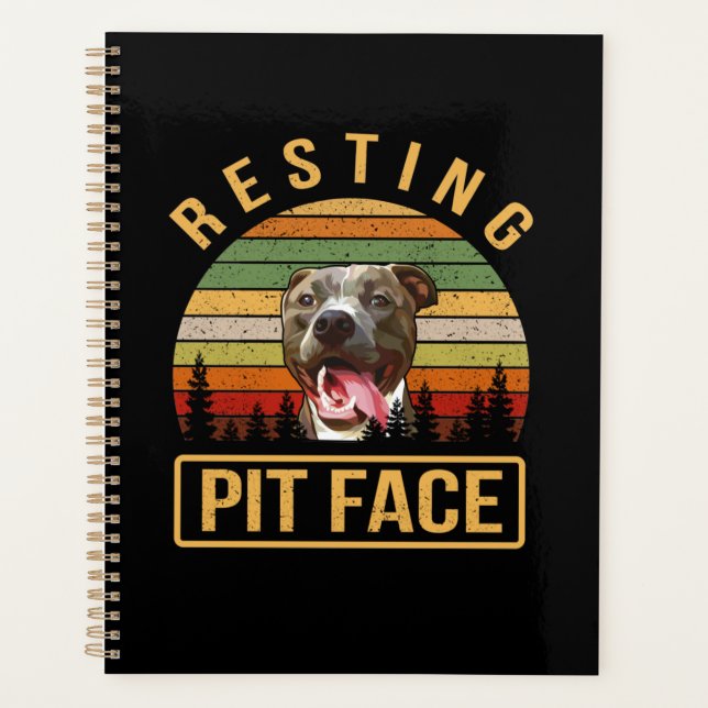 Agenda Descansar face Pitbull (Frente)