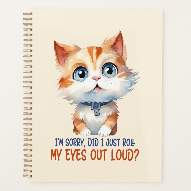 Agenda Desculpe, eu coloquei meus olhos em voz alta? (Frente)