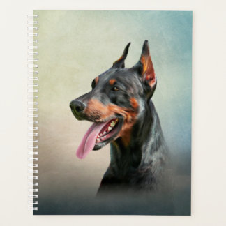 Agenda Desenhando cão Doberman