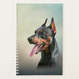 Agenda Desenhando cão Doberman