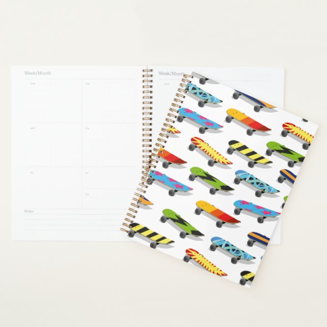 Agenda Desenho animado de skate. (Exibição)