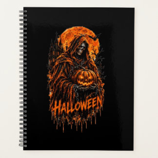 Agenda Desenho Assustador de Abóbora da Morte no Hallowee
