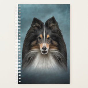 Agenda Desenho Cão Shetland Sheepdog, Sheltie