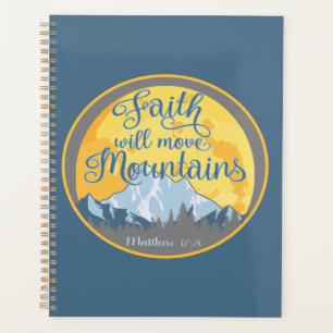 Agenda Desenho Cristão Fé Move Montanhas
