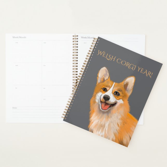AGENDA DESENHO DE CORGI GALÉS (Exibição)