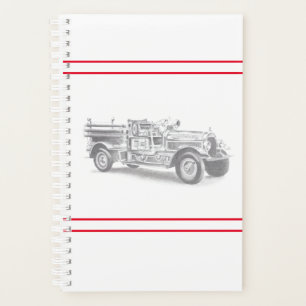 Agenda desenho do vintage Firecaminhão