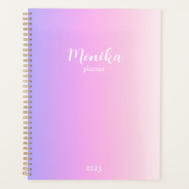 Agenda Desenho ombre violeta e rosa