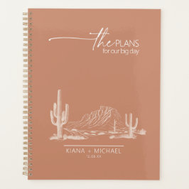 Agenda Desert Vibes Landscape Wedding Terra Cotta ID1019