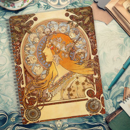 Agenda Design Clássico de Cartaz Art Nouveau