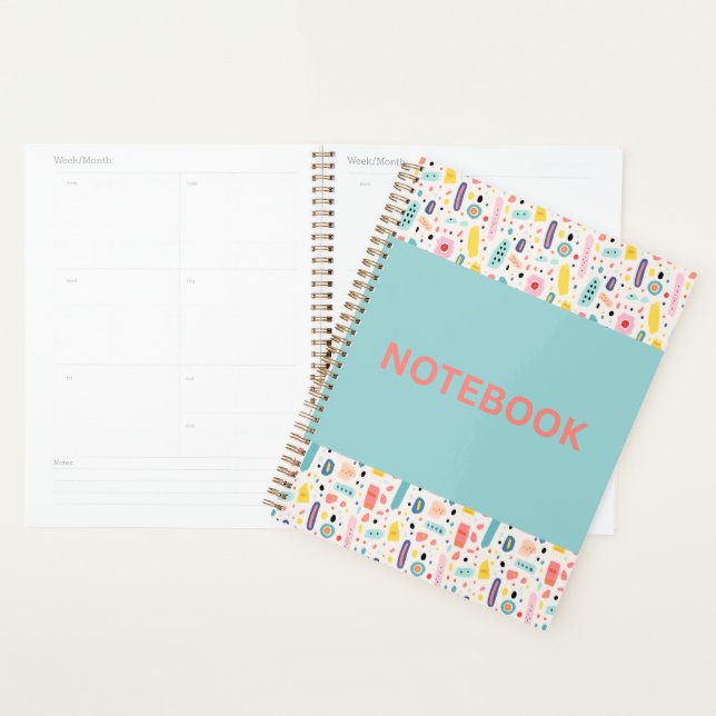 Agenda Design Colorido Brilhante e Alegre (Exibição)