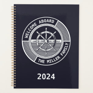 Agenda Design com formato náutico com roda à vela