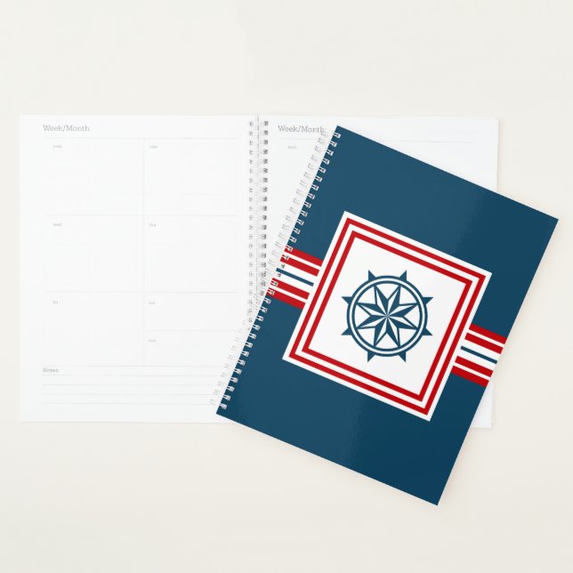 Agenda Design com tema náutico (Exibição)