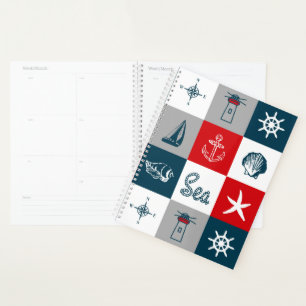 Agenda Design com tema náutico