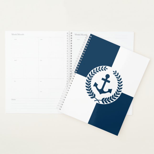 Agenda Design com tema náutico (Exibição)