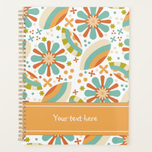 Agenda Design de abstrato com flores