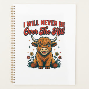 Agenda Design de aniversário engraçado de vaca das Terras