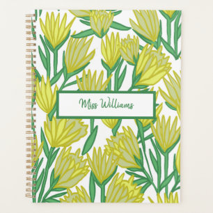 Agenda Design de Arte Original Personalizada Amarelo