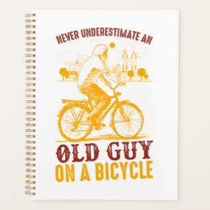 Agenda Design de Biker Antigo Bicicleta nunca subesti