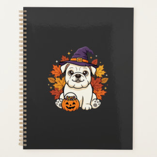 Agenda Design de cachorro de abóbora de Halloween de Bull