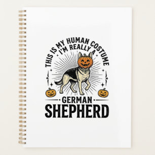 Agenda Design de cachorro engraçado de traje de Halloween