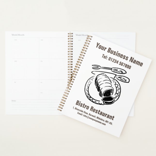 Agenda Design de Calendário de Reservas de Restaurante (Exibição)