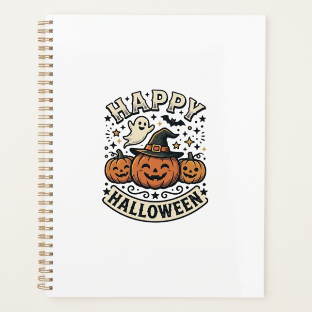 Agenda Design de Camisa de Fantasma de Abóbora de Hallowe (Frente)