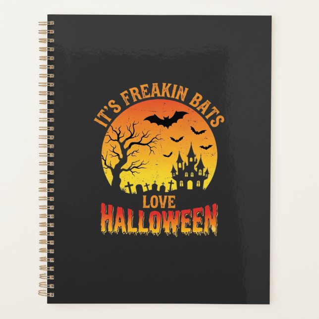 Agenda Design de Castelo Assombrado de Halloween que os M (Frente)