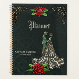 Agenda Design de colheita elegante e romântica.