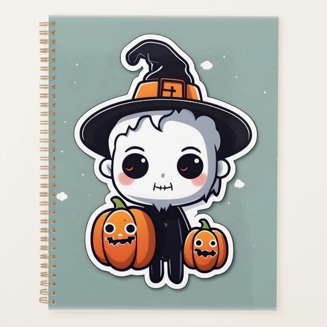 Agenda Design de decoração de Halloween (Frente)
