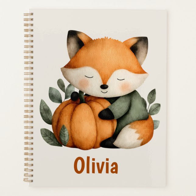 Agenda Design de Dia das Bruxas Personalizadas da Pumpkin (Frente)