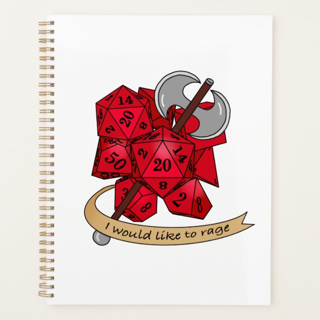 Agenda Design de Dice Barbary (Frente)