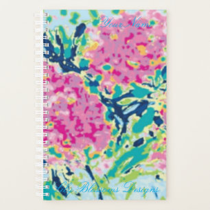 Agenda Design de Flor Pequeno (14 cm x 21,6 cm) do Planne