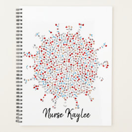 Agenda Design de Gráfico de Germes de Vírus Personalizado