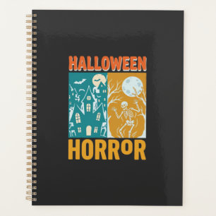 Agenda Design de Lua de Casa Assombrada de Halloween_1