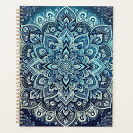 Agenda Design de Mandala Gradiente Azul