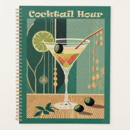 Agenda Design de Meio século de Hora do Cocktail