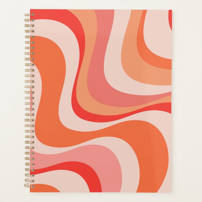Agenda Design de ondas retrorreflectoras modernas colorid (Frente)