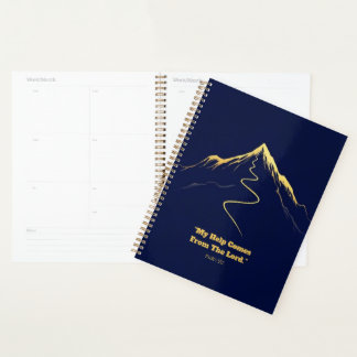 Agenda design de oração guiada pelo caminho da montanha