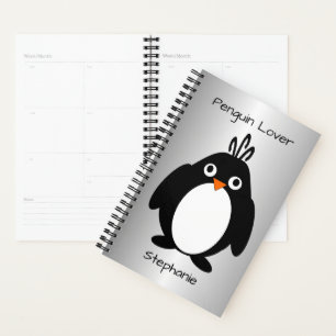 Agenda Design de pinguim personalizado