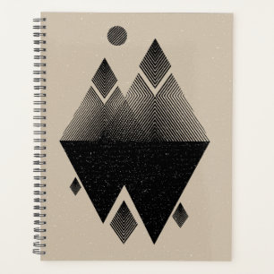 Agenda Design de triângulo inspirado na escandinávia