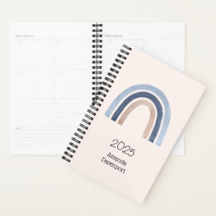 Agenda Design do Arco-Íris Azul e Pêssego