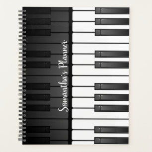 Agenda Design do teclado para piano/Planejador mensal