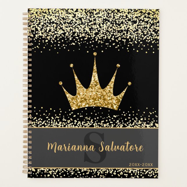 Agenda Design Dourado da Coroa Real (Frente)