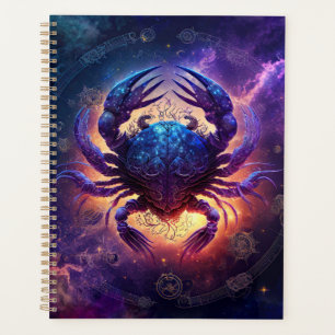 Agenda Design em Aquarela do Signo de Câncer