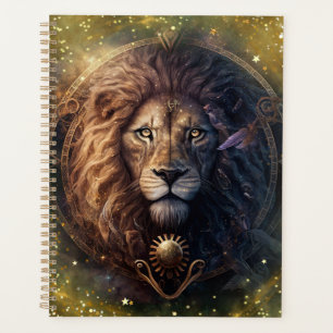 Agenda Design em Aquarela do Signo de Leão