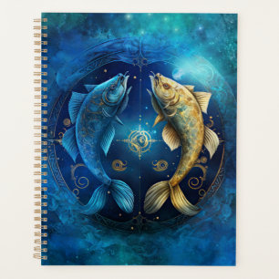 Agenda Design em Aquarela do Signo de Peixes
