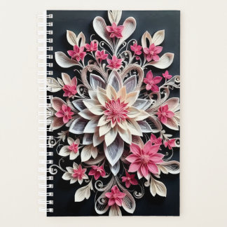 Agenda design Floral 3D